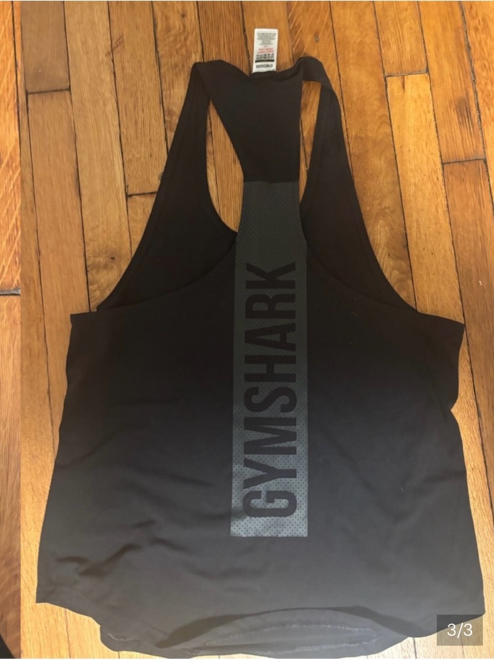 Gymshark Black Racerback Training Tank NWOT - Picture 3 of 6